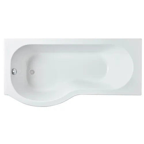 Nuie P-Shaped Shower Bath Without Bath Panel White WBP1785L