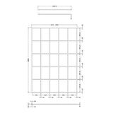 Hudson Reed 8mm Framed Wetroom Screen - Wall Fixed - Matt Black WRSF14 LD