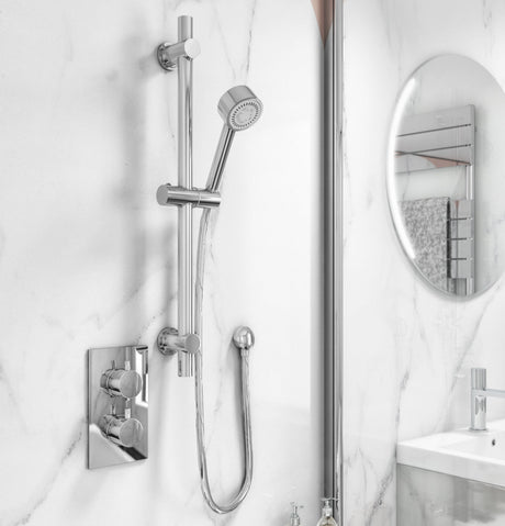 Ellsi Zona Thermostatic Concealed Shower Set Chrome SK-15-CH LS1