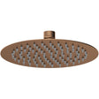 Nuie Round Stainless Steel Fixed Head Shower 200mm Brushed Bronze A15082