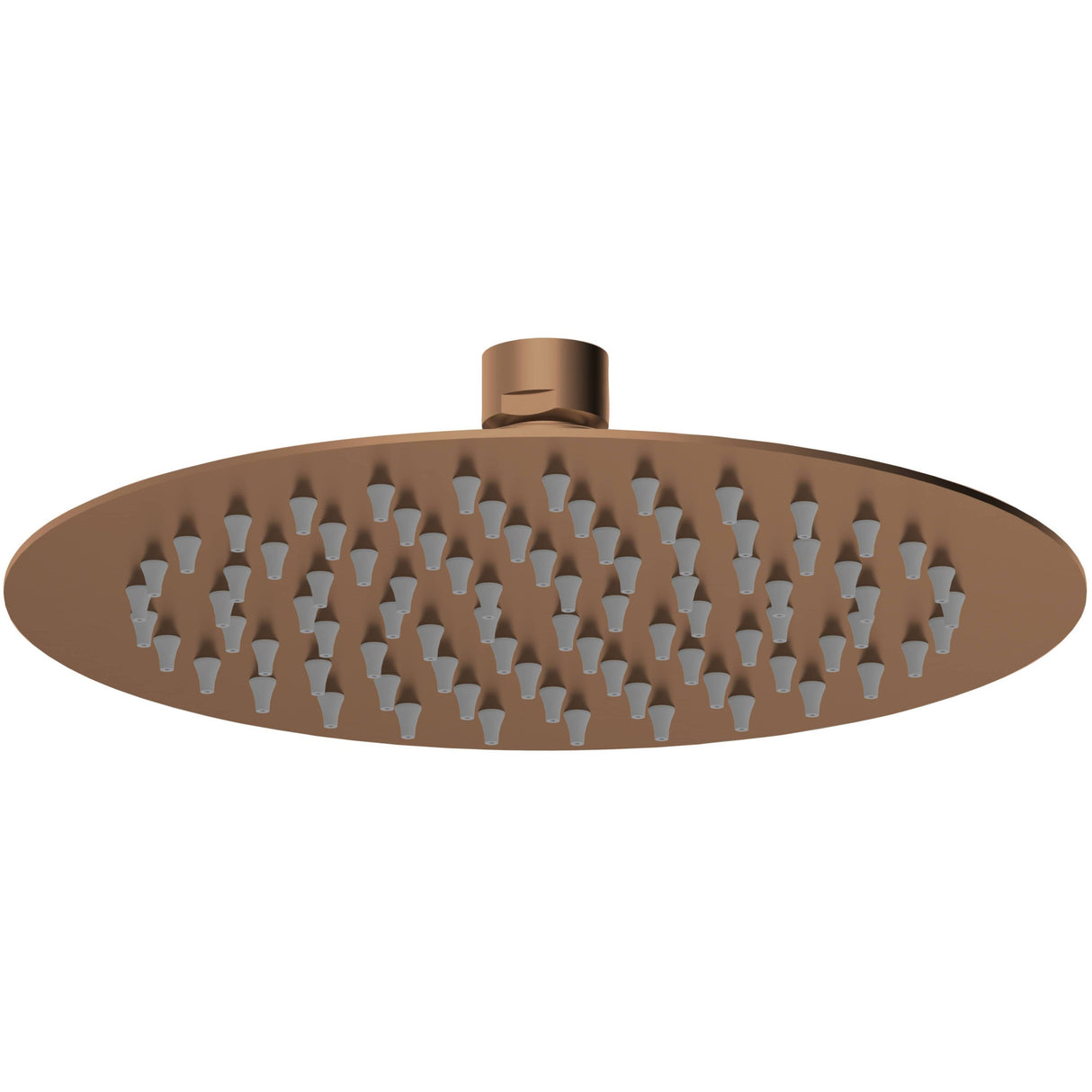 Nuie Round Stainless Steel Fixed Head Shower 200mm Brushed Bronze A15082