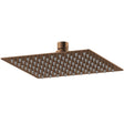 Nuie Square Stainless Steel Fixed Head Shower 200x200mm Brushed Bronze A15088