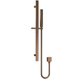 Nuie Single Function Square Sliding Rail Kit & Elbow Outlet Brushed Bronze A15167