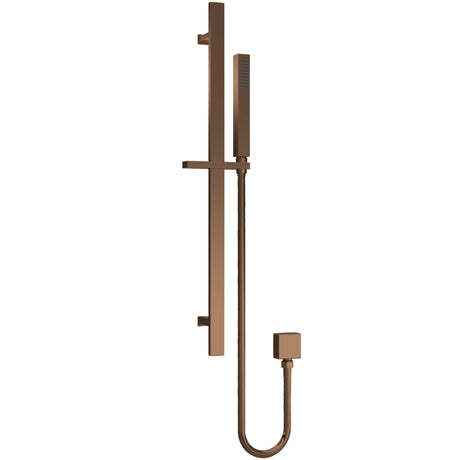 Nuie Single Function Square Sliding Rail Kit & Elbow Outlet Brushed Bronze A15167