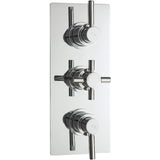 Hudson Reed Tec Pura 2 Outlet Thermostatic Concealed Shower Valve Chrome A3003