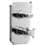Nuie Edwardian Traditional 1 Outlet Thermostatic Concealed Shower Valve Chrome A3033