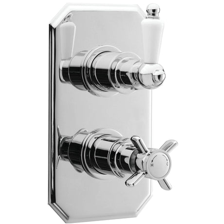 Nuie Edwardian Traditional 1 Outlet Thermostatic Concealed Shower Valve Chrome A3033