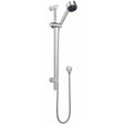 Nuie Multi-Function Sliding Rail Kit & Elbow Outlet, Adjustable Brackets Chrome A3040