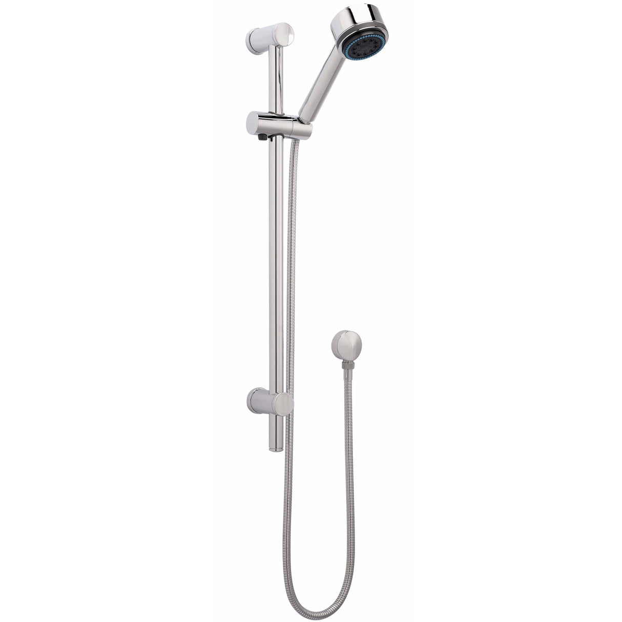 Nuie Multi-Function Sliding Rail Kit & Elbow Outlet, Adjustable Brackets Chrome A3040