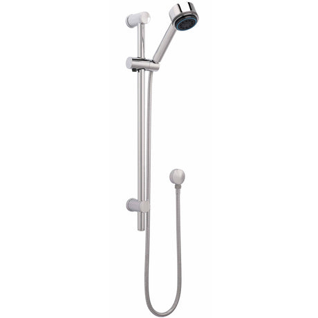 Nuie Multi-Function Sliding Rail Kit & Elbow Outlet, Adjustable Brackets Chrome A3040