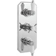 Nuie Edwardian Traditional 2 Outlet Thermostatic Concealed Shower Valve Chrome A3057