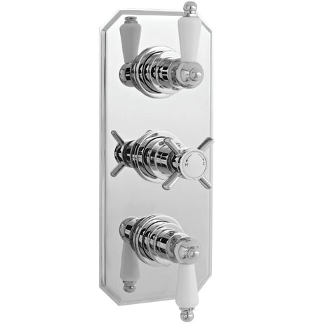 Nuie Edwardian Traditional 2 Outlet Thermostatic Concealed Shower Valve Chrome A3057