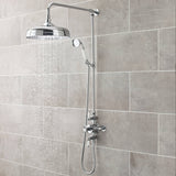 Nuie Edwardian Traditional 2 Outlet Thermostatic Exposed Shower Valve Chrome A3057E LS