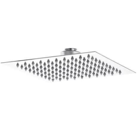 Nuie Square Stainless Steel Fixed Head Shower 200x200mm Chrome A3088
