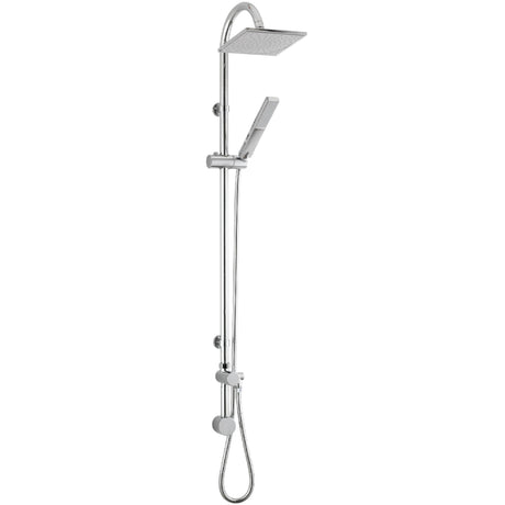 Hudson Reed Worth Square 2 Outlet Rigid Riser Shower Kit Chrome A3116