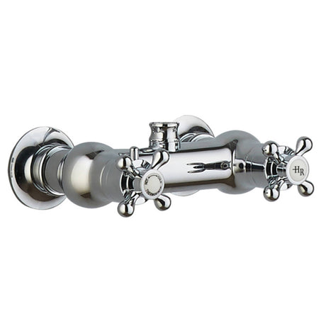 Nuie Traditional 2 Outlet Thermostatic Exposed Shower With Rigid Riser Set Chrome A3117_2