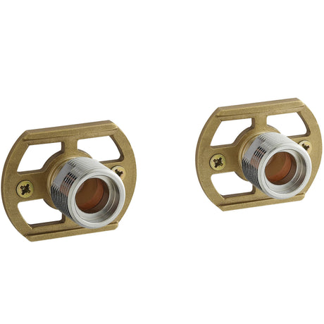 Nuie Fast-Fit Brackets For Bar Thermostats Chrome A315_1
