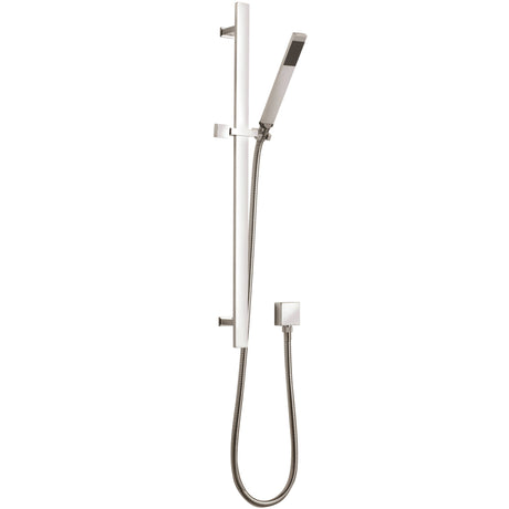 Nuie Single Function Square Sliding Rail Kit & Elbow Outlet Chrome A3167