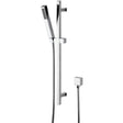 Hudson Reed Kubix Rectangular Sliding Rail Kit & Elbow Outlet Chrome A3181