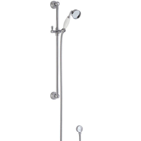 Nuie Traditional Sliding Rail Shower Set & Elbow Outlet Chrome A3211