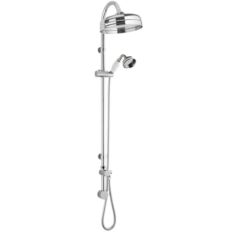 Nuie Traditional Rigid Riser Set With Elbow Outlet Chrome A3238