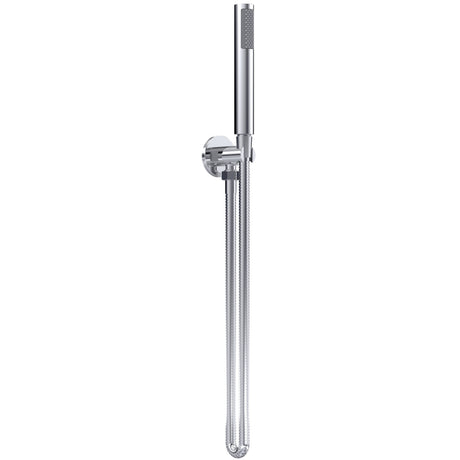 Nuie Round Elbow Outlet with Holder, Hose & Handset Chrome A3263