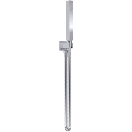 Nuie Square Elbow Outlet with Holder, Hose & Handset Chrome A3264
