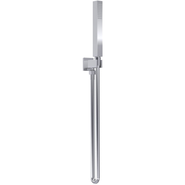 Nuie Square Elbow Outlet with Holder, Hose & Handset Chrome A3264