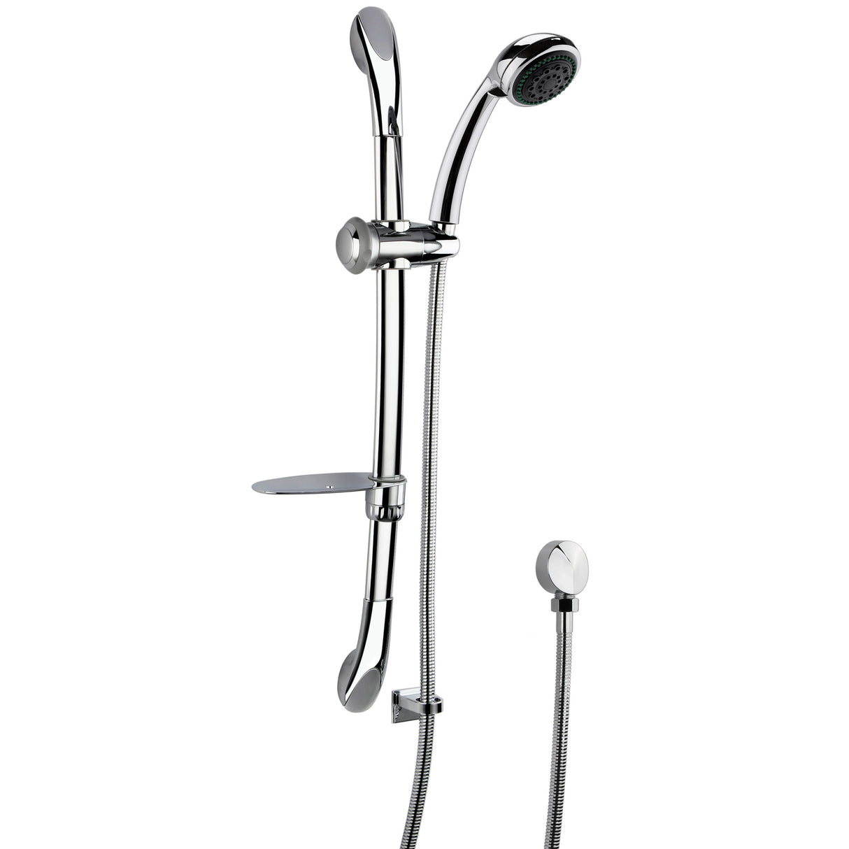 Nuie Luxury Curved Sliding Rail Kit & Elbow Outlet Chrome A3273A