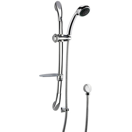 Nuie Luxury Curved Sliding Rail Kit & Elbow Outlet Chrome A3273A