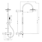 Hudson Reed Luxury Round 2 Outlet Exposed Thermostatic Shower Chrome A3530 LD