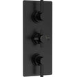 Hudson Reed Tec Pura 2 Outlet Thermostatic Concealed Shower Valve Matt Black A4003