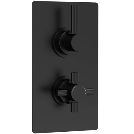 Hudson Reed Tec Pura 1 Outlet Thermostatic Concealed Shower Valve Matt Black A4003V