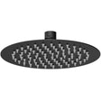 Nuie Round Stainless Steel Fixed Head Shower 200mm Matt Black A4082