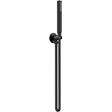Nuie Round Elbow Outlet with Holder, Hose & Handset Matt Black A4263