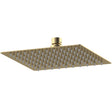 Nuie Square Stainless Steel Fixed Head Shower 200x200mm Brushed Brass A8088