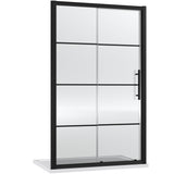Hudson Reed Apex Sliding Shower Door Matt Black, 8mm Glass ADSL12-E8