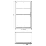 Hudson Reed Apex Sliding Shower Door Matt Black, 8mm Glass ADSL12-E8 LD