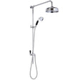 Hudson Reed Victorian Grand Traditional Rigid Riser Set With Diverter Chrome/Black AM412