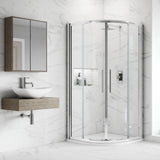 Hudson Reed Apex Quadrant Shower Enclosure, Chrome, 8mm Glass M800Q-E8 LS