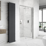 Hudson Reed Apex Sliding Shower Door Chrome, 8mm Glass M1000SS-E8 LS1