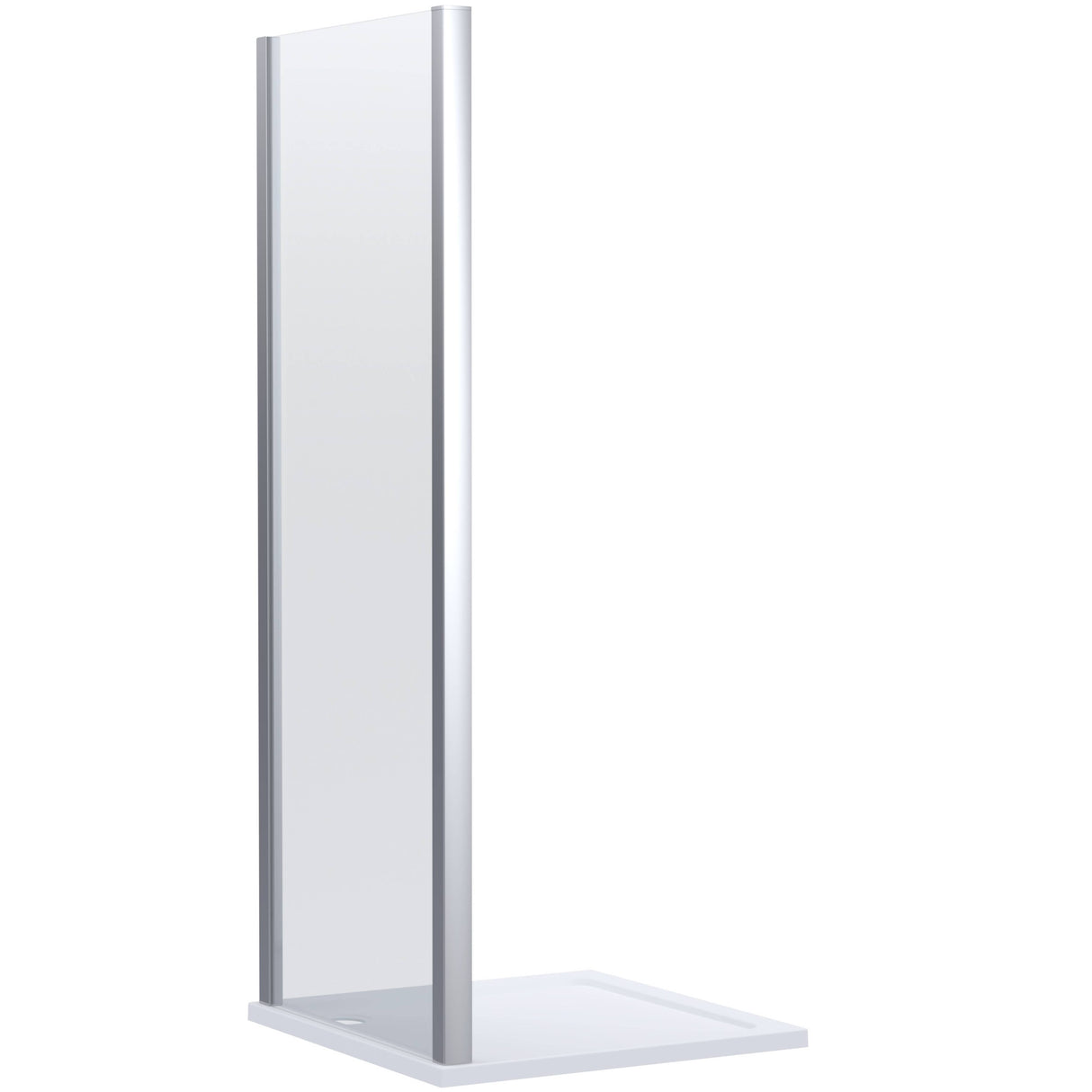 Nuie Lucie Shower Side Panel Chrome, 8mm Glass AQFSP10N-E8