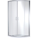Nuie Lucie Quadrant Shower Enclosure, Chrome, 8mm Glass AQU10N-E8