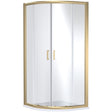 Nuie Lucie Quadrant Shower Enclosure, Brushed Brass, 8mm Glass AQU10NBB-E8