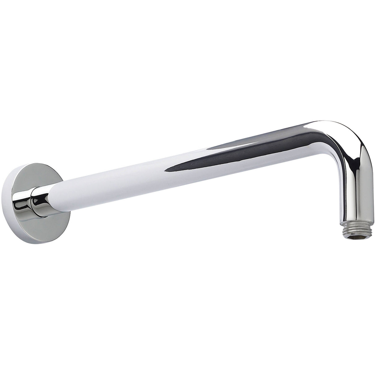 Nuie Round Wall Mounted Shower Arm 335mm Chrome ARM01