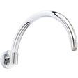 Nuie Curved Wall Mounted Shower Arm 315mm Chrome ARM06