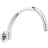 Nuie Curved Wall Mounted Shower Arm 315mm Chrome ARM06