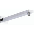 Hudson Reed Large Rectangular Wall Mounted Shower Arm 355mm Chrome ARM12