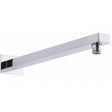 Hudson Reed Small Rectangular Wall Mounted Shower Arm 355mm Chrome ARM13