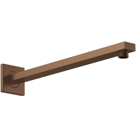 Nuie Square Wall Mounted Shower Arm 310mm Brushed Bronze ARM1513
